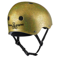 Load image into Gallery viewer, Triple 8 - Deep Cover Helmet Gold Glitter (S/M)