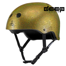 Load image into Gallery viewer, Triple 8 - Deep Cover Helmet Gold Glitter (S/M)