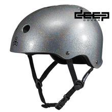 Load image into Gallery viewer, Triple 8 - Deep Cover Helmet Silver Glitter (S/M)