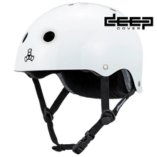 Load image into Gallery viewer, Triple 8 - Deep Cover Helmet White Glossy (S/M)