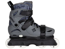 Load image into Gallery viewer, USD - Glitch Adjustable Junior Inline Skates Grey/Black