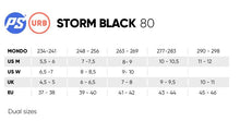 Load image into Gallery viewer, POWERSLIDE STORM BLACK 80 INLINE SKATES (Size 11-12US/ 45-46EU/ 290-298mm)