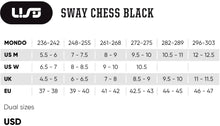 Load image into Gallery viewer, USD Sway Chess Black (10.5-11US/44-45EU)
