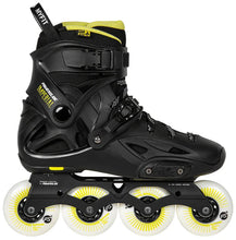 Load image into Gallery viewer, POWERSLIDE - IMPERIAL ONE 80 BLACK YELLOW INLINE SKATES (Size 7-7.5US/ 39-40EU/ 248-256mm)