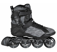 Load image into Gallery viewer, POWERSLIDE - SMU RADON TRINITY BLACK WHITE INLINE SKATES (Size 12US/ 46EU / 296mm)
