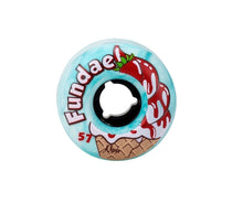 Load image into Gallery viewer, Moxi - 57mm/34mm/92a - FUNDAE HYBRID WHEELS 57MM CREME-DE-MENTHE (TEAL) 4 PACK