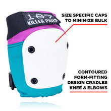 Load image into Gallery viewer, 187 - Six Pack Adults Pads - Pink/Teal (S/M)
