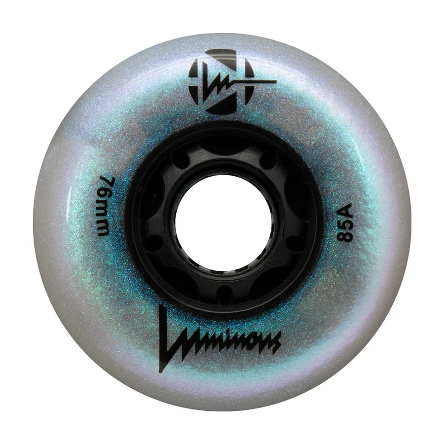LUMINOUS - 76mm - LED GLITTER WHEEL - Black
