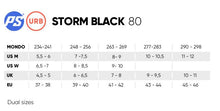 Load image into Gallery viewer, POWERSLIDE STORM BLACK 80 INLINE SKATES (Size 8-9US/ 41-42EU/ 263-269mm)
