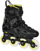 Load image into Gallery viewer, POWERSLIDE - IMPERIAL ONE 80 BLACK YELLOW INLINE SKATES (Size 7-7.5US/ 39-40EU/ 248-256mm)
