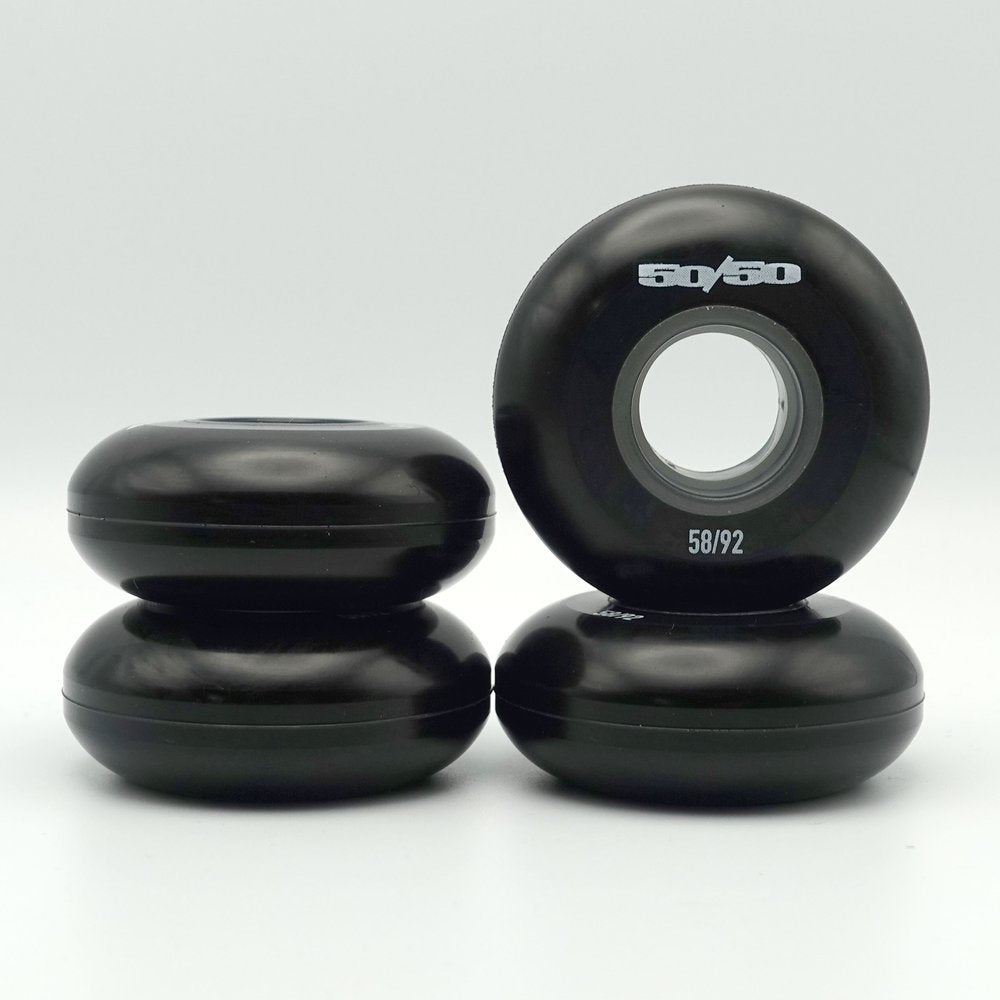 50/50 - 58mm/92a - Black Wheels