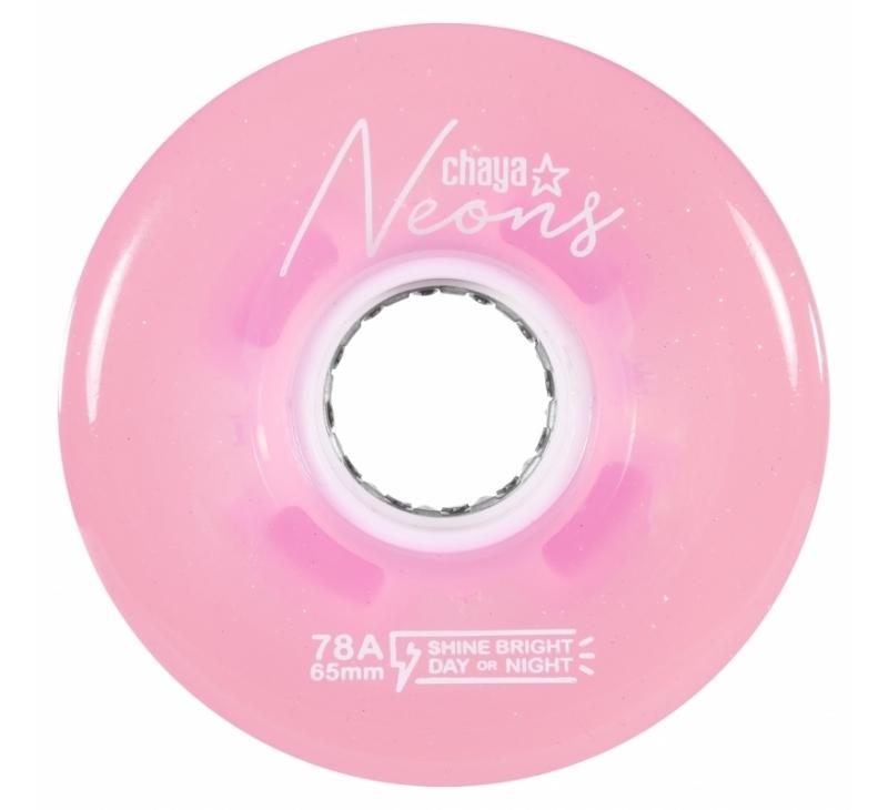 CHAYA - 78a/65mm/37mm - LED OUTDOOR WHEELS - NEON PINK