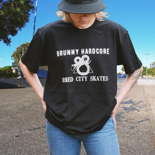 Load image into Gallery viewer, Brunny Hardcore x Shred City Skates - Wheels of Fortune Tee - Black
