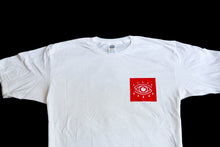 Load image into Gallery viewer, Red Eye Wheels - Box Eye Tee - White
