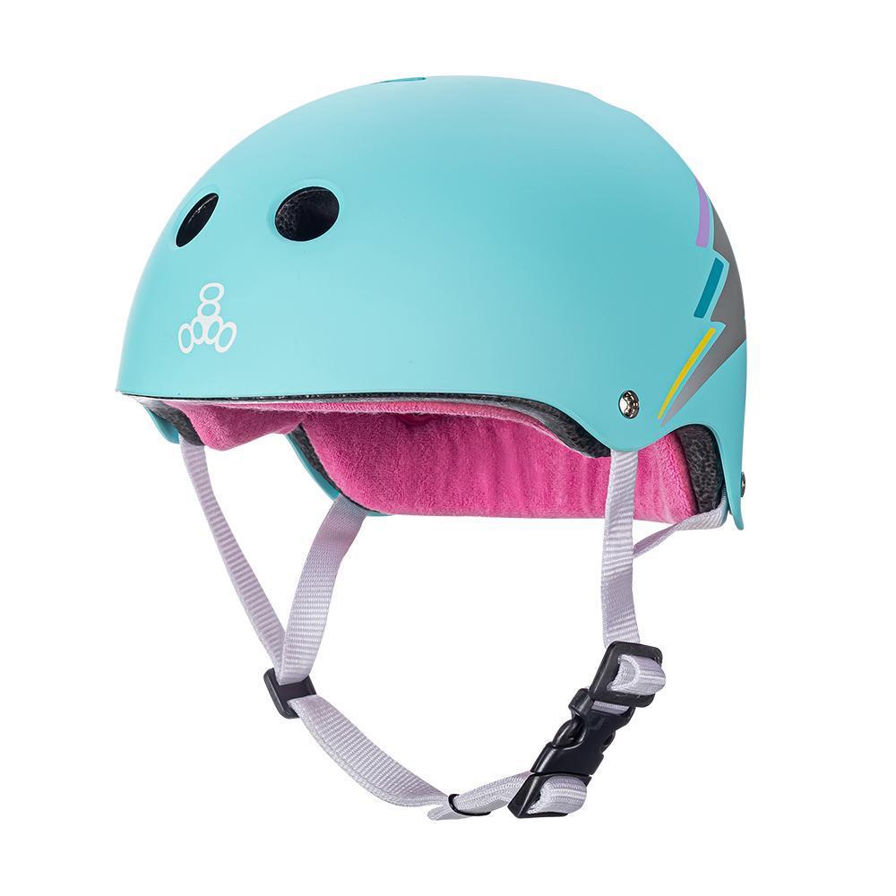 Triple 8 - Certified Sweatsaver Helmet - Teal Hologram (Large/XL)