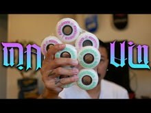 Load and play video in Gallery viewer, Daily Rollin - 64mm/90a - Super Charged Wheels - Hot Pink/White
