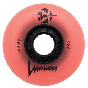 LUMINOUS - 80mm - LED GLOW WHEEL - Coral