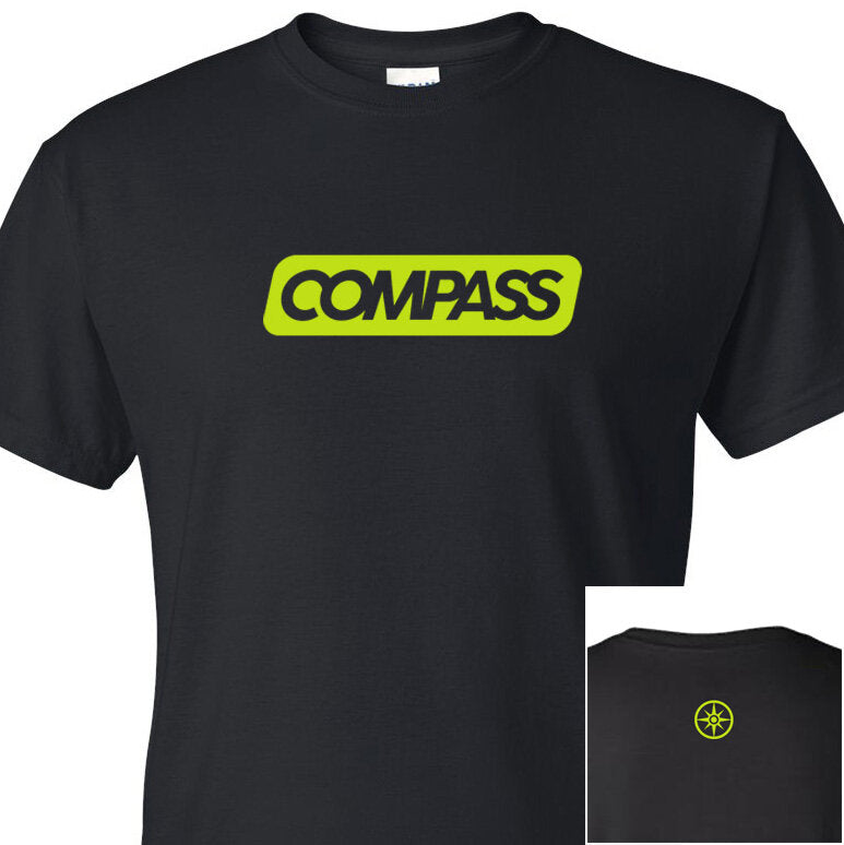 Compass - Block Logo T-Shirt Lime